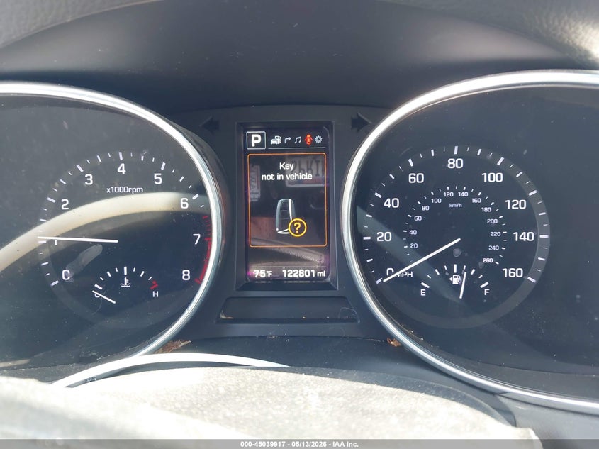 2017 Hyundai Santa fe VIN 5XYZW4LA5HG401678 IAAI salvage auction — HAIL, Original (Texas), sold $1,700 on 2026-07-28 (photo 7)