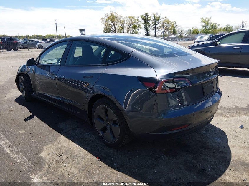 2023 Tesla Model 3 VIN 5YJ3E1EAXPF654540 IAAI salvage auction — LEFT FRONT, Salvage (New Jersey), sold $10,000 on 2026-07-16 (photo 3)