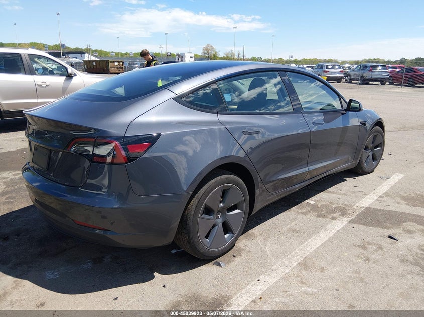 2023 Tesla Model 3 VIN 5YJ3E1EAXPF654540 IAAI salvage auction — LEFT FRONT, Salvage (New Jersey), sold $10,000 on 2026-07-16 (photo 4)