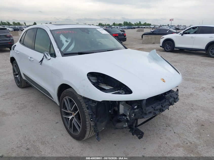 2024 Porsche Macan VIN WP1AA2A50RLB13383 IAAI salvage auction — FRONT END, Salvage Title, sold $19,500 on 2026-08-10 (photo 1)