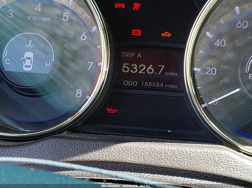 2012 Hyundai Sonata VIN 5NPEC4AB2CH410424 IAAI salvage auction — NORMAL WEAR, Salvage (Texas), sold $325 on 2026-07-29 (photo 7)