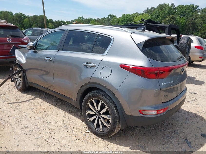 2017 Kia Sportage VIN KNDPN3AC2H7220592 IAAI salvage auction — FRONT END, Salvage (North Carolina), sold $2,800 on 2026-07-27 (photo 3)