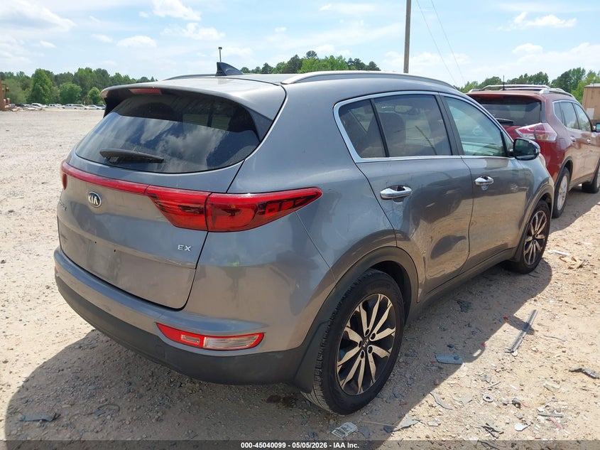 2017 Kia Sportage VIN KNDPN3AC2H7220592 IAAI salvage auction — FRONT END, Salvage (North Carolina), sold $2,800 on 2026-07-27 (photo 4)