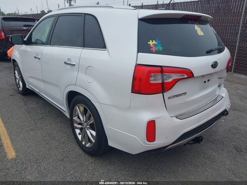 2015 Kia Sorento VIN 5XYKW4A75FG635969 IAAI salvage auction — REAR END, Salvage (California), sold $2,450 on 2026-07-06 (photo 3)