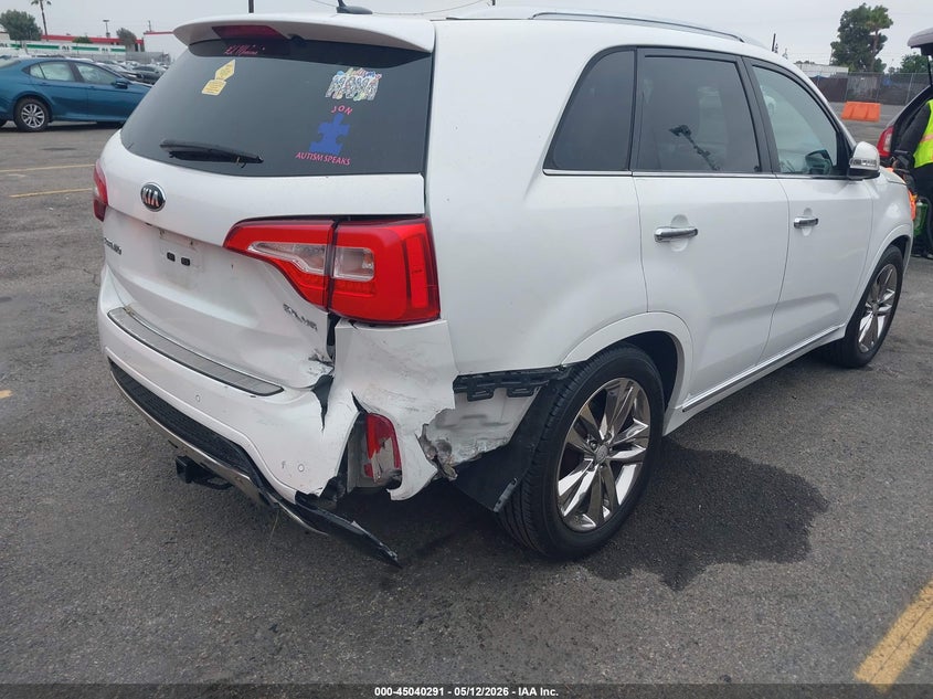 2015 Kia Sorento VIN 5XYKW4A75FG635969 IAAI salvage auction — REAR END, Salvage (California), sold $2,450 on 2026-07-06 (photo 4)