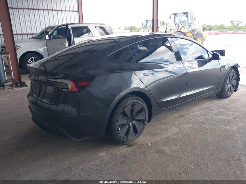 2025 Tesla Model 3 VIN 5YJ3E1EA3SF999482 IAAI salvage auction — FRONT END, Clear (Florida), sold $6,000 on 2026-07-08 (photo 4)