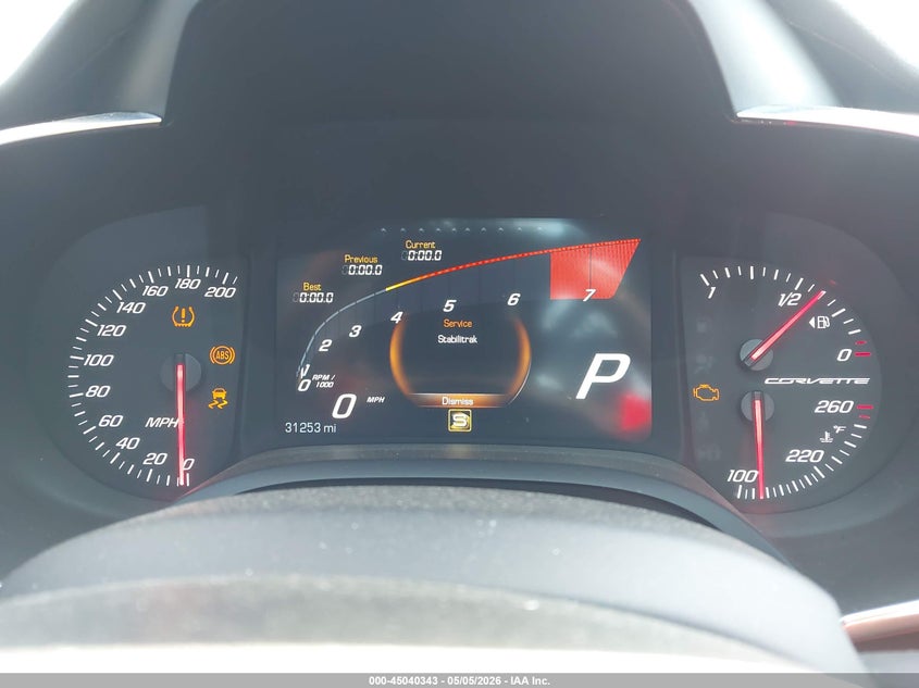 2017 Chevrolet Corvette VIN 1G1YY2D79H5101706 IAAI salvage auction — THEFT, Salvage, sold $26,750 on 2026-07-31 (photo 7)