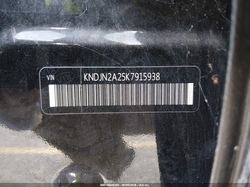 2019 Kia Soul VIN KNDJN2A25K7915938 IAAI salvage auction — FRONT END, Salvage Title, sold $1,675 on 2026-07-08 (photo 9)