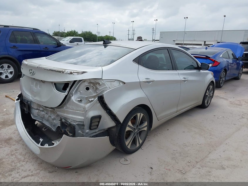 2016 Hyundai Elantra VIN KMHDH4AH8GU587097 IAAI salvage auction — REAR END, Original (Texas), sold $1,450 on 2026-07-16 (photo 4)