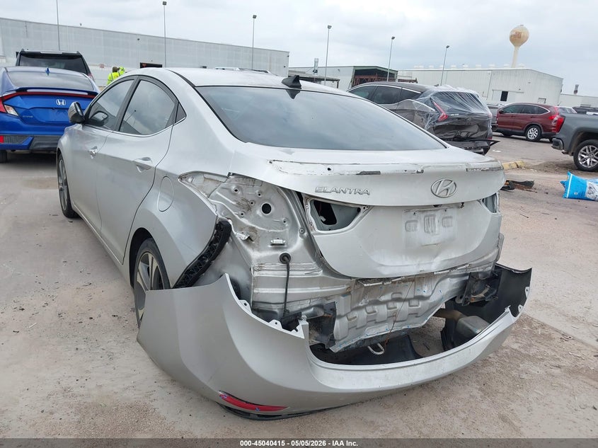 2016 Hyundai Elantra VIN KMHDH4AH8GU587097 IAAI salvage auction — REAR END, Original (Texas), sold $1,450 on 2026-07-16 (photo 6)