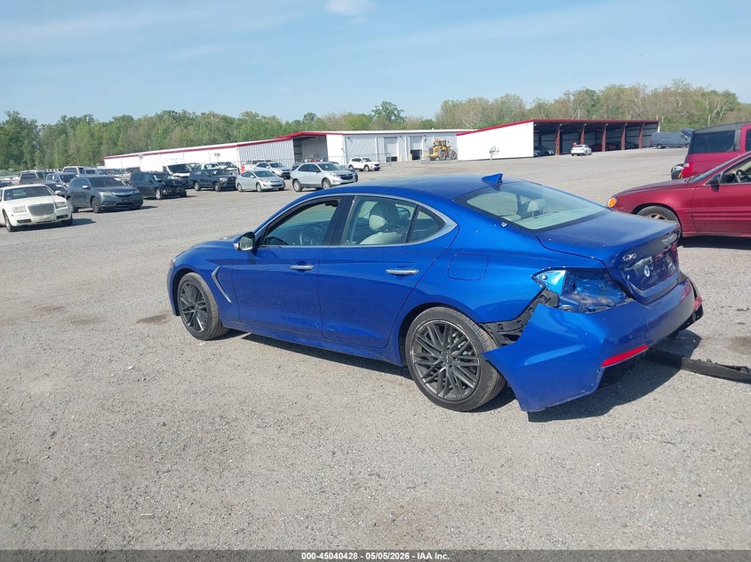 2019 Genesis G70 VIN KMTG44LA7KU018104 IAAI salvage auction — REAR END, Salvage - Greater Than 75% (Maryland), sold $4,550 on 2026-07-20 (photo 3)