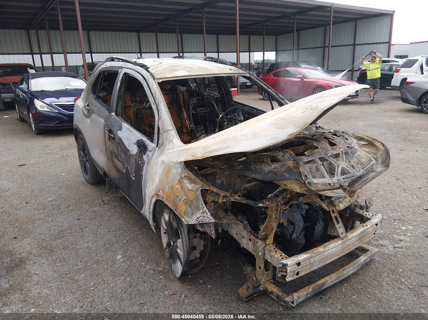2021 Chevrolet Trax VIN KL7CJLSB1MB311809 IAAI salvage auction — BURN, Non-Repairable (Texas), sold $100 on 2026-07-21 (photo 1)