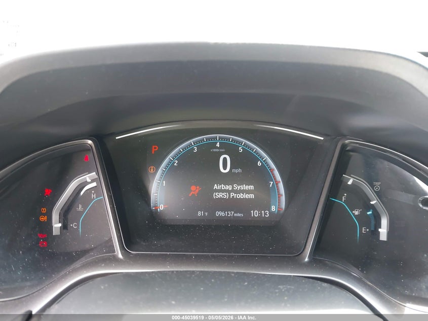 2018 Honda Civic VIN SHHFK7H53JU429325 IAAI salvage auction — LEFT SIDE, Salvage Title, sold $4,150 on 2026-07-15 (photo 7)