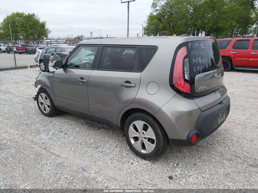 2016 Kia Soul VIN KNDJN2A27G7278350 IAAI salvage auction — FRONT END, Salvage (Missouri), sold $25 on 2026-07-06 (photo 3)