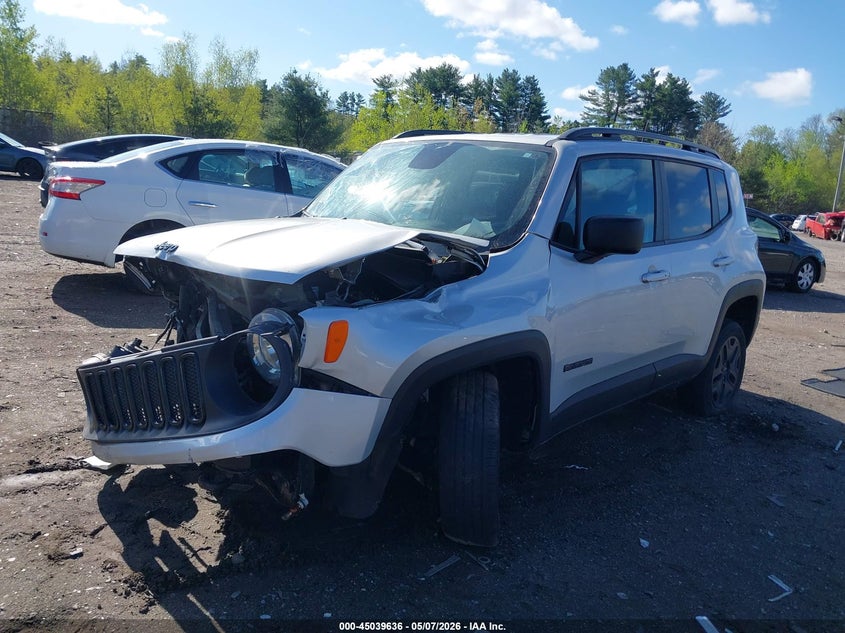 2018 Jeep Renegade VIN ZACCJBAB6JPH38046 IAAI salvage auction — FRONT END, Salvage (Massachusetts), sold $400 on 2026-07-10 (photo 2)