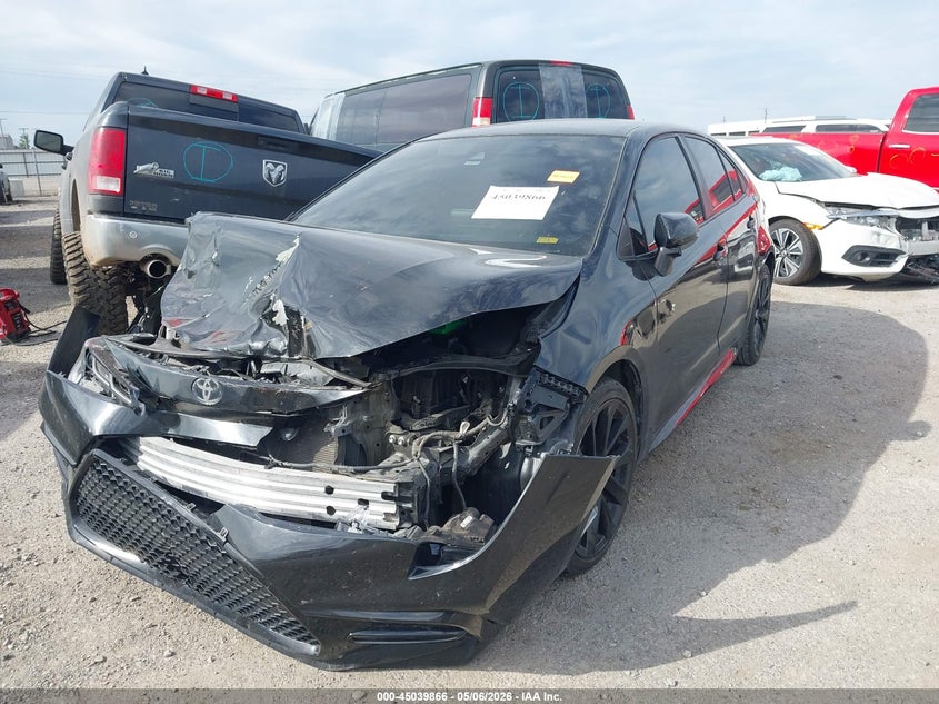 2021 Toyota Corolla VIN 5YFS4MCE6MP086048 IAAI salvage auction — FRONT END, Salvage (Oklahoma), sold $3,550 on 2026-08-01 (photo 2)