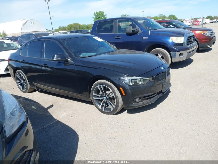 2018 BMW 3er VIN WBA8D9G58JNU68301 IAAI salvage auction — HAIL, Salvage (Iowa), sold $7,175 on 2026-08-03 (photo 1)