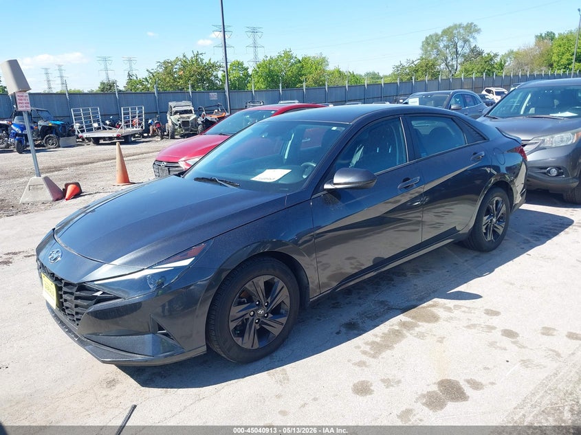 2021 Hyundai Elantra VIN 5NPLM4AG0MH006331 IAAI salvage auction — RIGHT FRONT, Salvage (Illinois), sold $4,500 on 2026-08-01 (photo 2)
