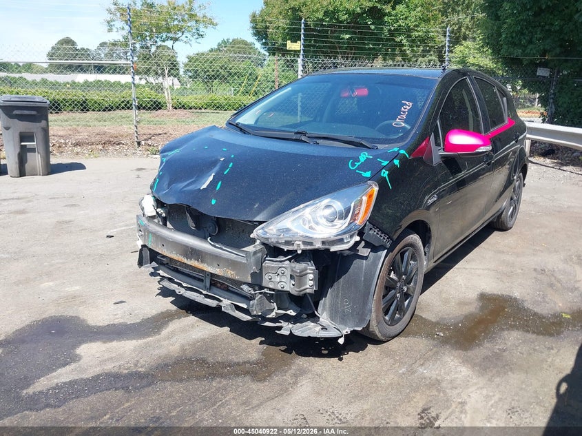 2016 Toyota Prius c VIN JTDKDTB30G1122044 IAAI salvage auction — RIGHT FRONT, Salvage (Idaho), sold $1,100 on 2026-07-09 (photo 2)