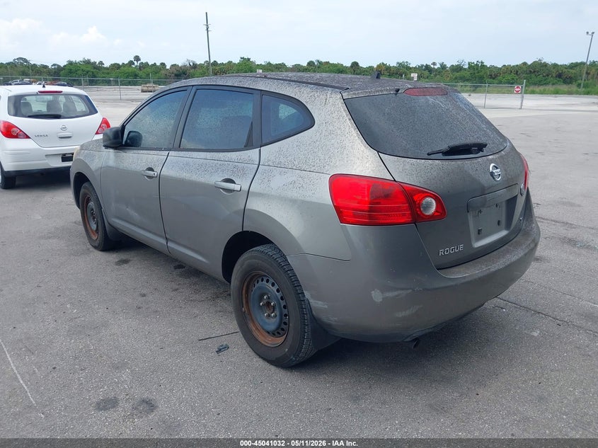 2008 Nissan Rogue sport VIN JN8AS58T78W010354 IAAI salvage auction — WATER/FLOOD, Clear (Florida), sold $225 on 2026-07-08 (photo 3)