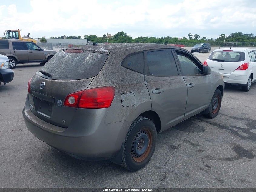 2008 Nissan Rogue sport VIN JN8AS58T78W010354 IAAI salvage auction — WATER/FLOOD, Clear (Florida), sold $225 on 2026-07-08 (photo 4)