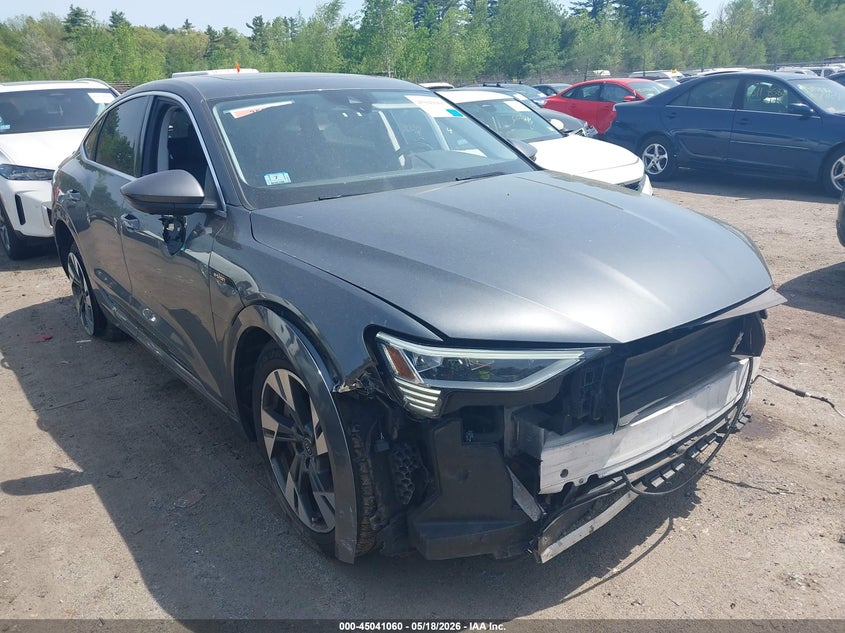 2021 Audi E-tron sportback VIN WA12AAGE9MB013105 IAAI salvage auction — REAR END, Salvage (Massachusetts), sold $10,800 on 2026-07-24 (photo 1)