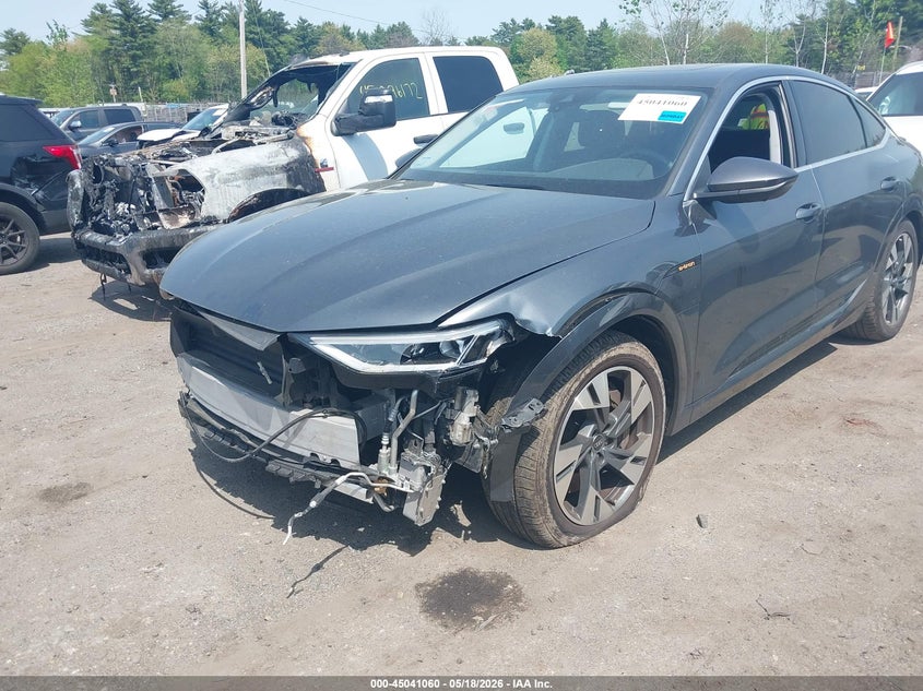2021 Audi E-tron sportback VIN WA12AAGE9MB013105 IAAI salvage auction — REAR END, Salvage (Massachusetts), sold $10,800 on 2026-07-24 (photo 6)