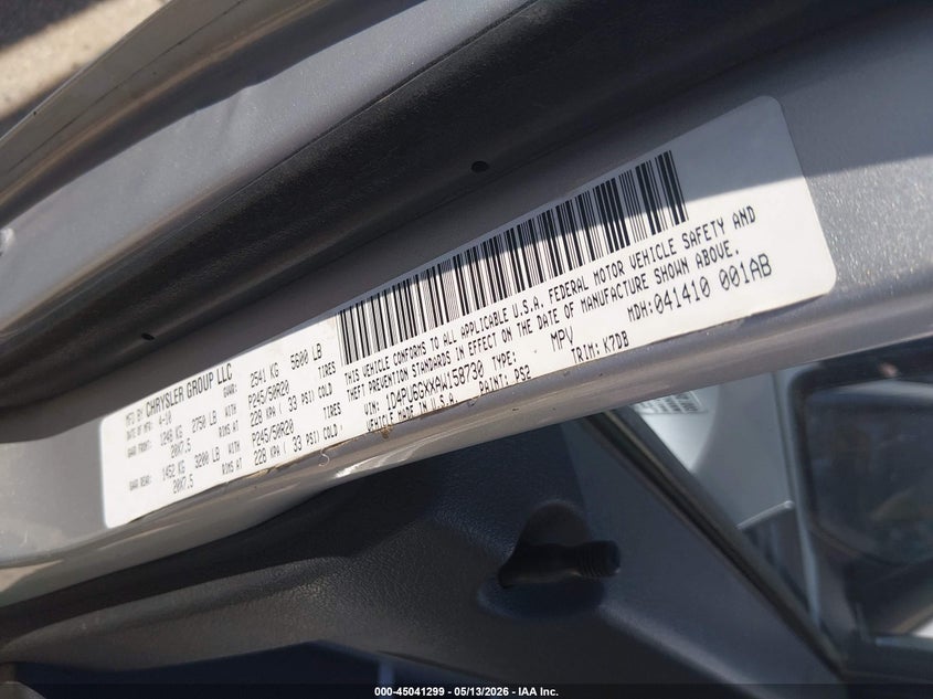 2010 Dodge Nitro VIN 1D4PU6GXXAW158730 IAAI salvage auction — HAIL, Nrc Lienholder Repossession Paperwork (Colorado), sold $375 on 2026-07-28 (photo 9)
