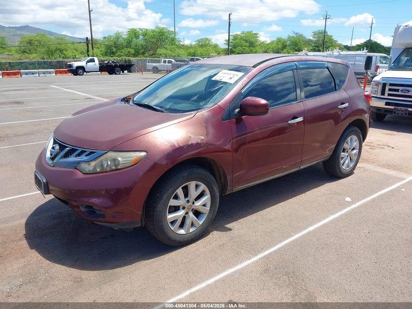 2012 Nissan Murano VIN JN8AZ1MU7CW100700 IAAI salvage auction — NORMAL WEAR, Bill Of Sale (Hawaii), sold $75 on 2026-07-28 (photo 2)