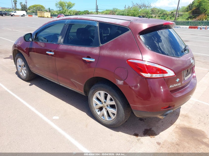 2012 Nissan Murano VIN JN8AZ1MU7CW100700 IAAI salvage auction — NORMAL WEAR, Bill Of Sale (Hawaii), sold $75 on 2026-07-28 (photo 3)