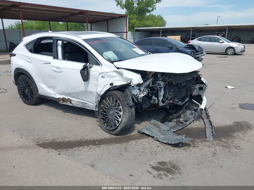 2017 Lexus Nx VIN JTJBARBZ3H2139610 IAAI salvage auction — FRONT END, Salvage Title, sold $1,725 on 2026-07-29 (photo 1)