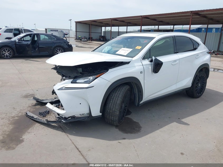 2017 Lexus Nx VIN JTJBARBZ3H2139610 IAAI salvage auction — FRONT END, Salvage Title, sold $1,725 on 2026-07-29 (photo 2)