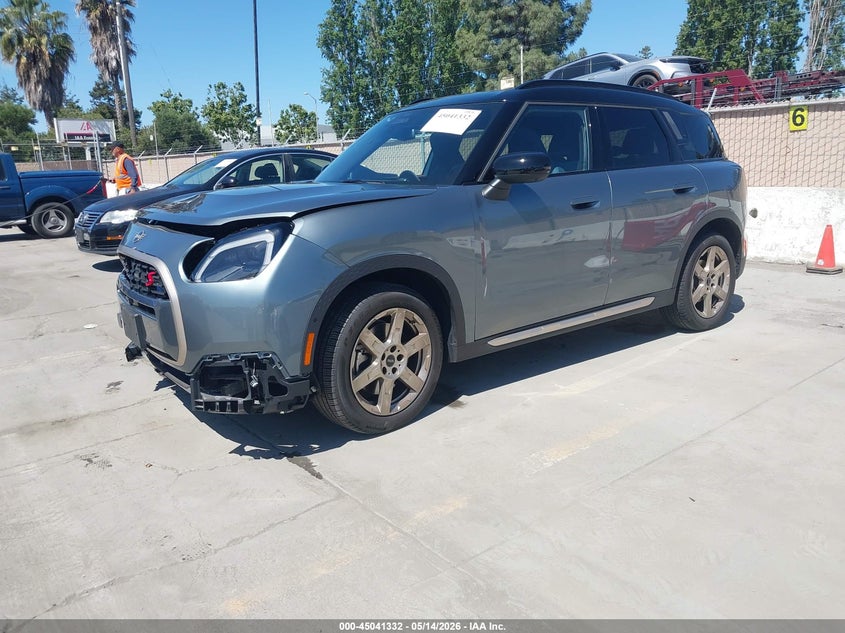 2025 Mini Countryman VIN WMZ23GA01S7P74629 IAAI salvage auction — FRONT END, Clear - Dealer Only (California), sold $8,300 on 2026-07-06 (photo 2)