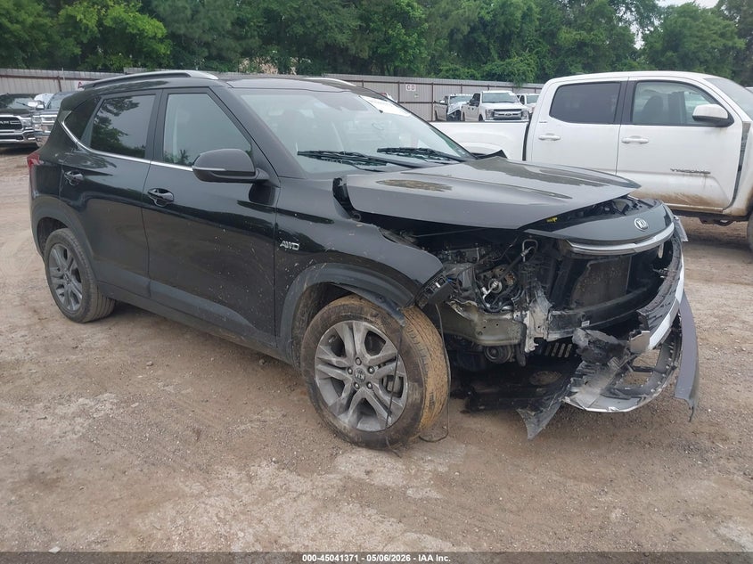2021 Kia Seltos VIN KNDEUCAAXM7227289 IAAI salvage auction — FRONT END, Salvage (Texas), sold $2,850 on 2026-07-09 (photo 1)