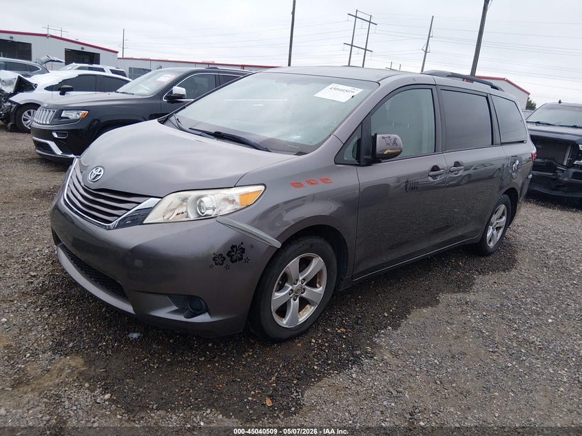 2016 Toyota Sienna VIN 5TDKK3DC0GS754502 IAAI salvage auction — RIGHT FRONT, Salvage (Louisiana), sold $4,150 on 2026-07-08 (photo 2)