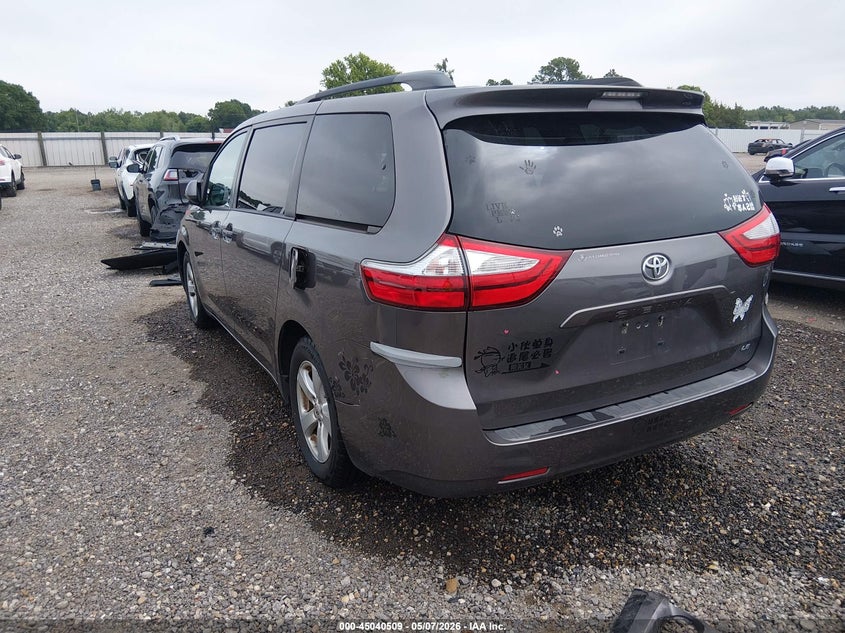 2016 Toyota Sienna VIN 5TDKK3DC0GS754502 IAAI salvage auction — RIGHT FRONT, Salvage (Louisiana), sold $4,150 on 2026-07-08 (photo 3)