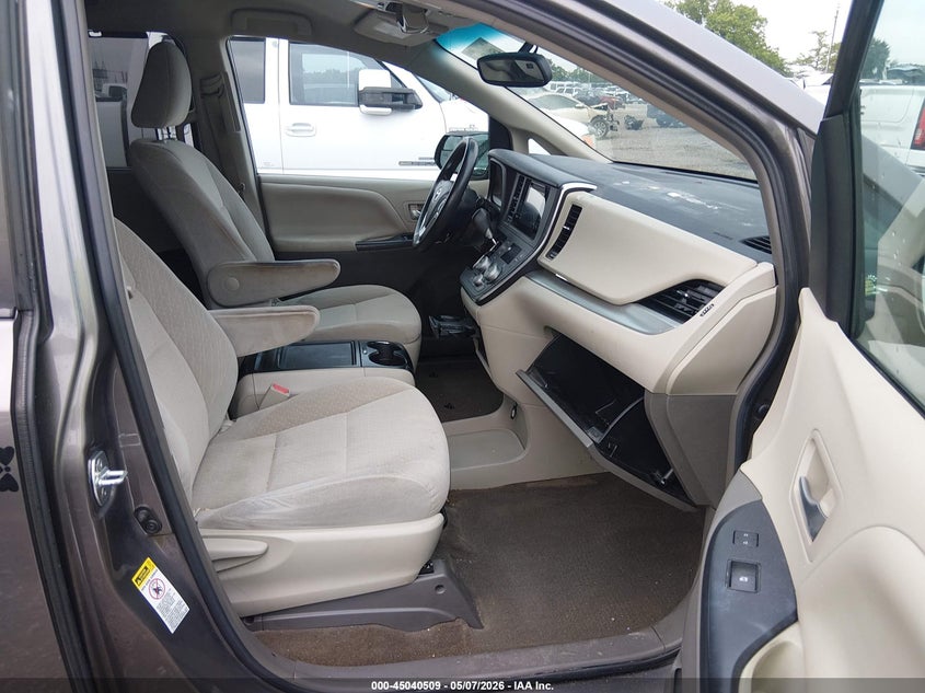 2016 Toyota Sienna VIN 5TDKK3DC0GS754502 IAAI salvage auction — RIGHT FRONT, Salvage (Louisiana), sold $4,150 on 2026-07-08 (photo 5)