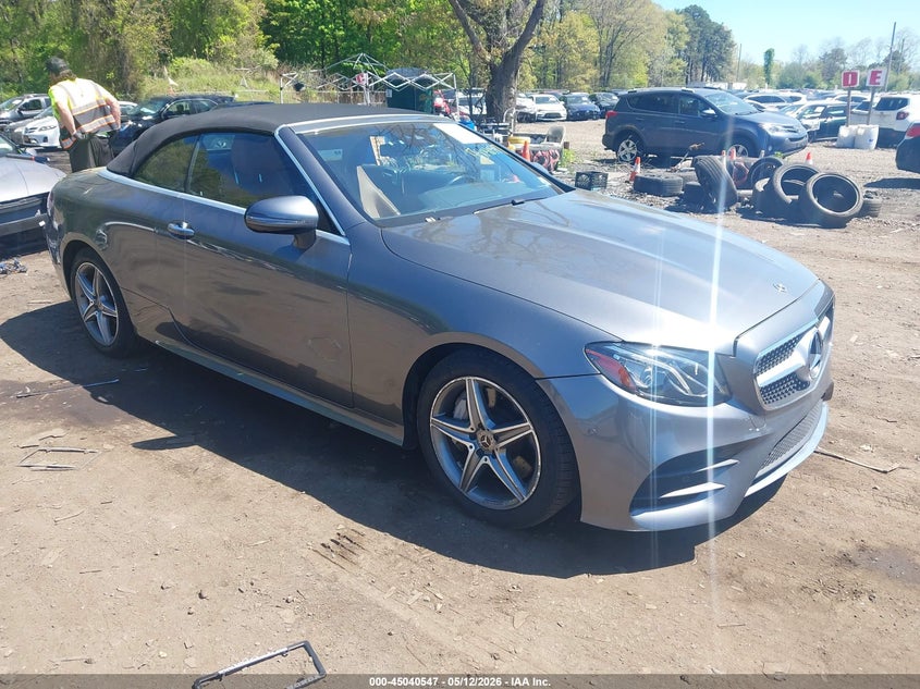 2018 Mercedes-benz E-klasse VIN WDD1K6GB0JF041287 IAAI salvage auction — LEFT SIDE, Mv-907A (New York), sold $13,500 on 2026-08-11 (photo 1)