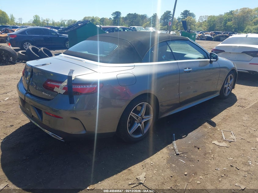 2018 Mercedes-benz E-klasse VIN WDD1K6GB0JF041287 IAAI salvage auction — LEFT SIDE, Mv-907A (New York), sold $13,500 on 2026-08-11 (photo 4)