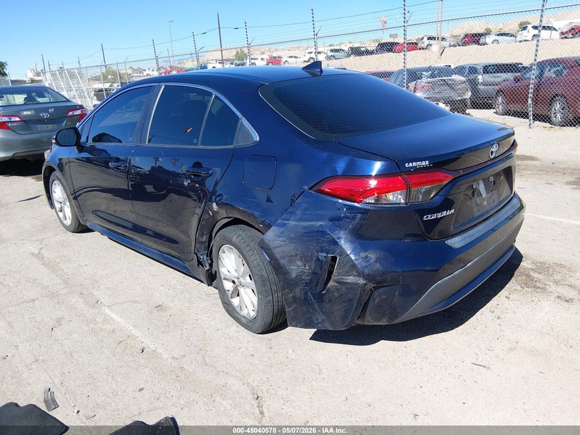 2021 Toyota Corolla VIN 5YFFPMAE9MP176211 IAAI salvage auction — LEFT REAR, Salvage (New Mexico), sold $7,100 on 2026-07-13 (photo 3)