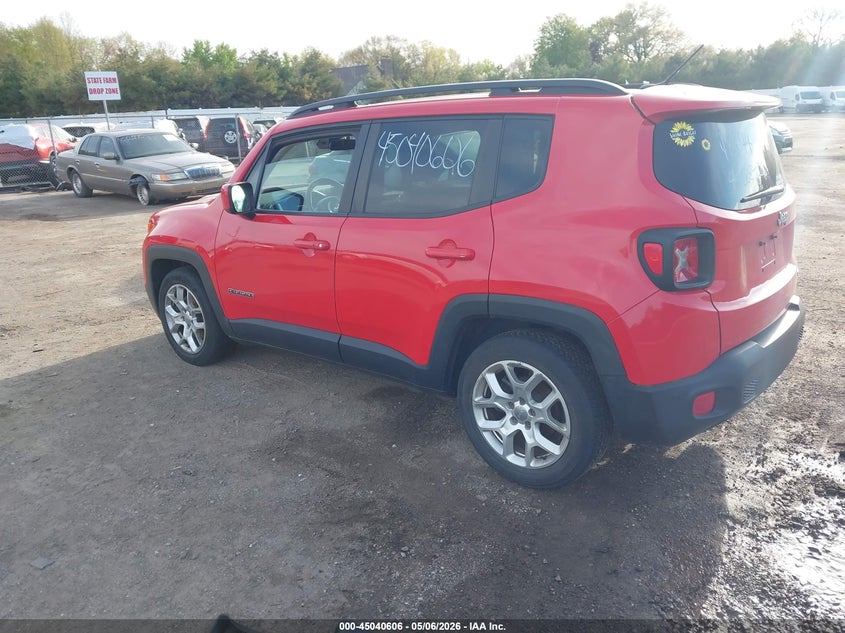 2015 Jeep Renegade VIN ZACCJABT4FPB22192 IAAI salvage auction — RIGHT SIDE, Clear (Indiana), sold $1,700 on 2026-07-14 (photo 3)