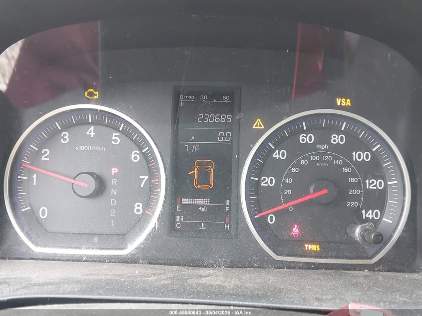 2007 Honda Cr-v VIN JHLRE48717C111685 IAAI salvage auction — NORMAL WEAR, Salvage (Texas), sold $25 on 2026-07-29 (photo 7)