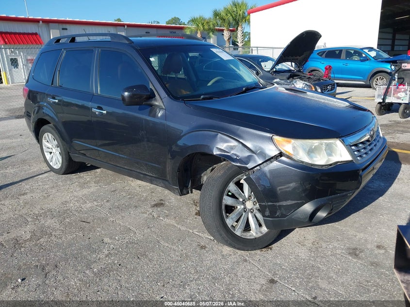 2011 Subaru Forester VIN JF2SHBDCXBH745183 IAAI salvage auction — RIGHT FRONT, Rebuildable (Florida), sold $350 on 2026-07-06 (photo 1)