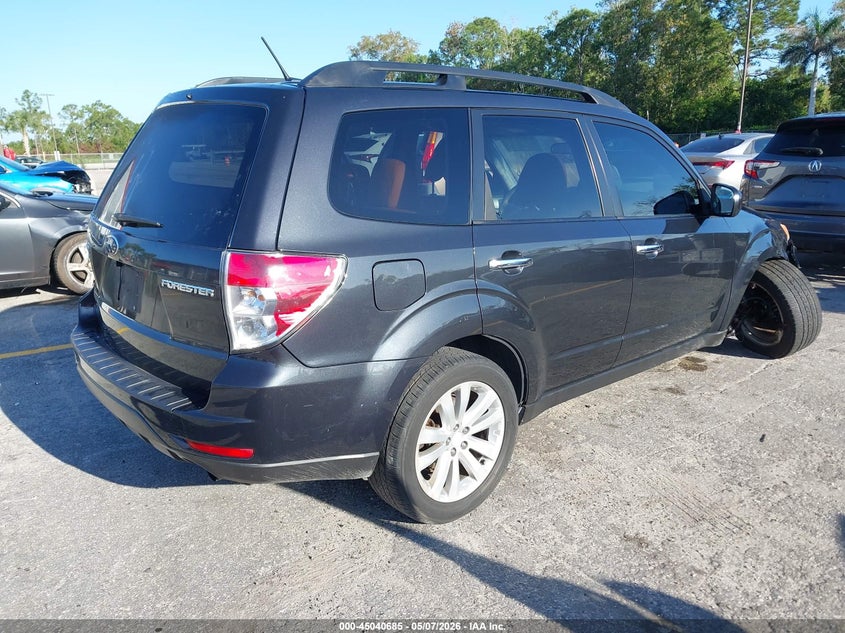 2011 Subaru Forester VIN JF2SHBDCXBH745183 IAAI salvage auction — RIGHT FRONT, Rebuildable (Florida), sold $350 on 2026-07-06 (photo 4)