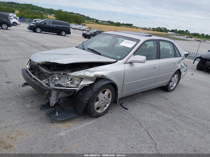 2004 Toyota Avalon VIN 4T1BF28B84U346252 IAAI salvage auction — FRONT & REAR, Salvage (Missouri), sold $425 on 2026-07-09 (photo 2)