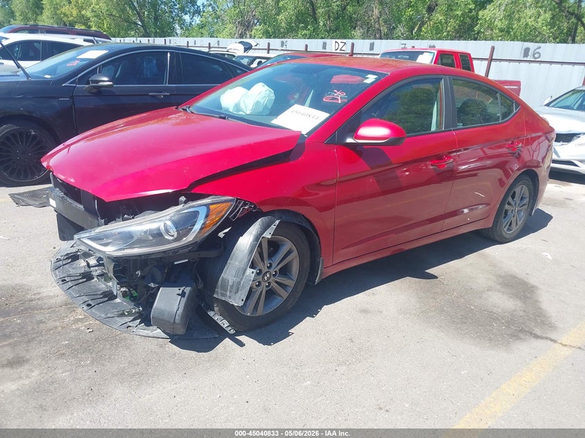 2018 Hyundai Elantra VIN 5NPD84LF7JH278996 IAAI salvage auction — FRONT END, Salvage (Utah), sold $1,625 on 2026-07-09 (photo 2)