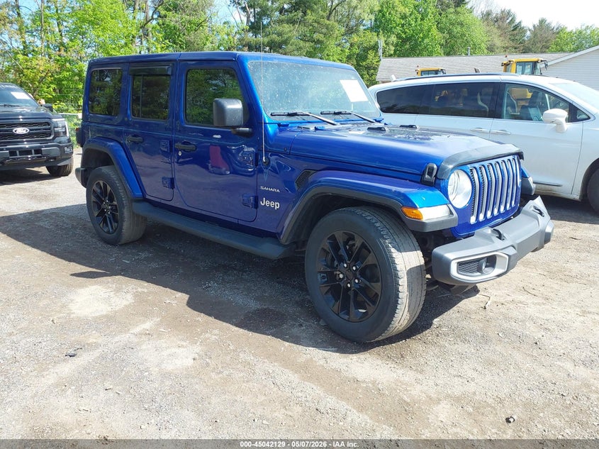 2018 Jeep Wrangler / VIN 1C4HJXEG0JW253381 IAAI salvage auction — LEFT FRONT, Salvage Title, sold $7,700 on 2026-07-12 (photo 1)