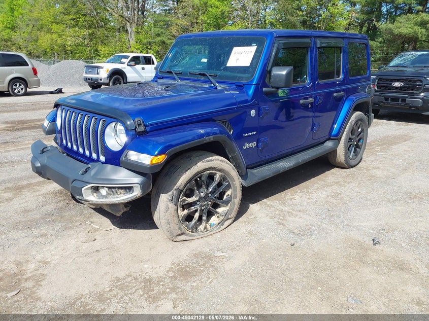 2018 Jeep Wrangler / VIN 1C4HJXEG0JW253381 IAAI salvage auction — LEFT FRONT, Salvage Title, sold $7,700 on 2026-07-12 (photo 2)
