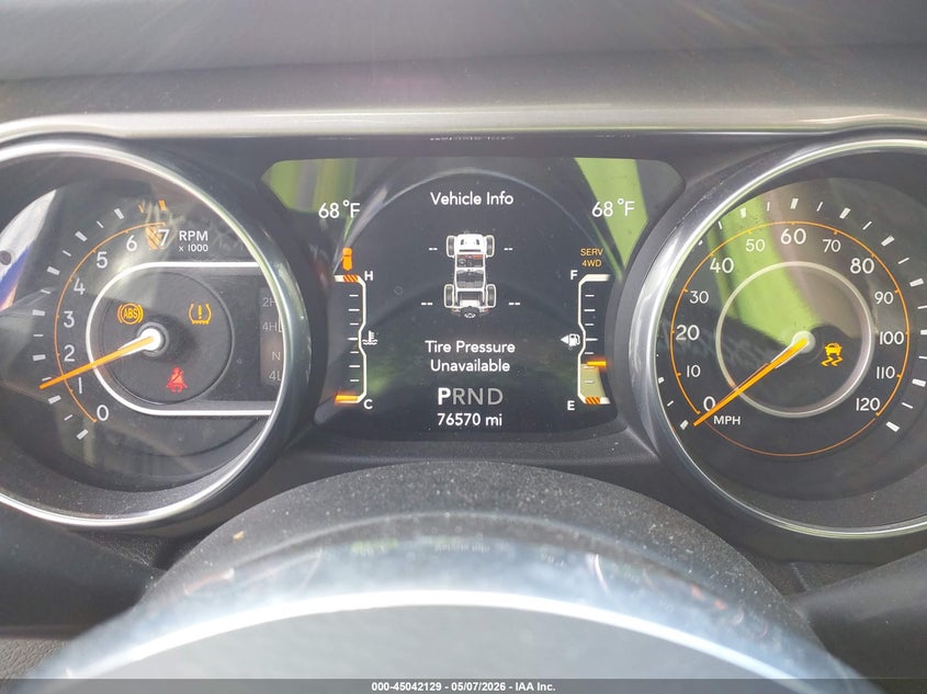2018 Jeep Wrangler / VIN 1C4HJXEG0JW253381 IAAI salvage auction — LEFT FRONT, Salvage Title, sold $7,700 on 2026-07-12 (photo 7)