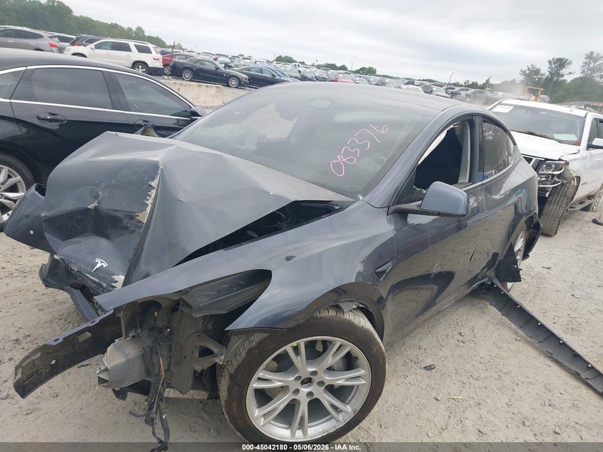 2021 Tesla Model y VIN 5YJYGDEE5MF083376 IAAI salvage auction — FRONT END, Salvage (Georgia), sold $125 on 2026-07-30 (photo 2)